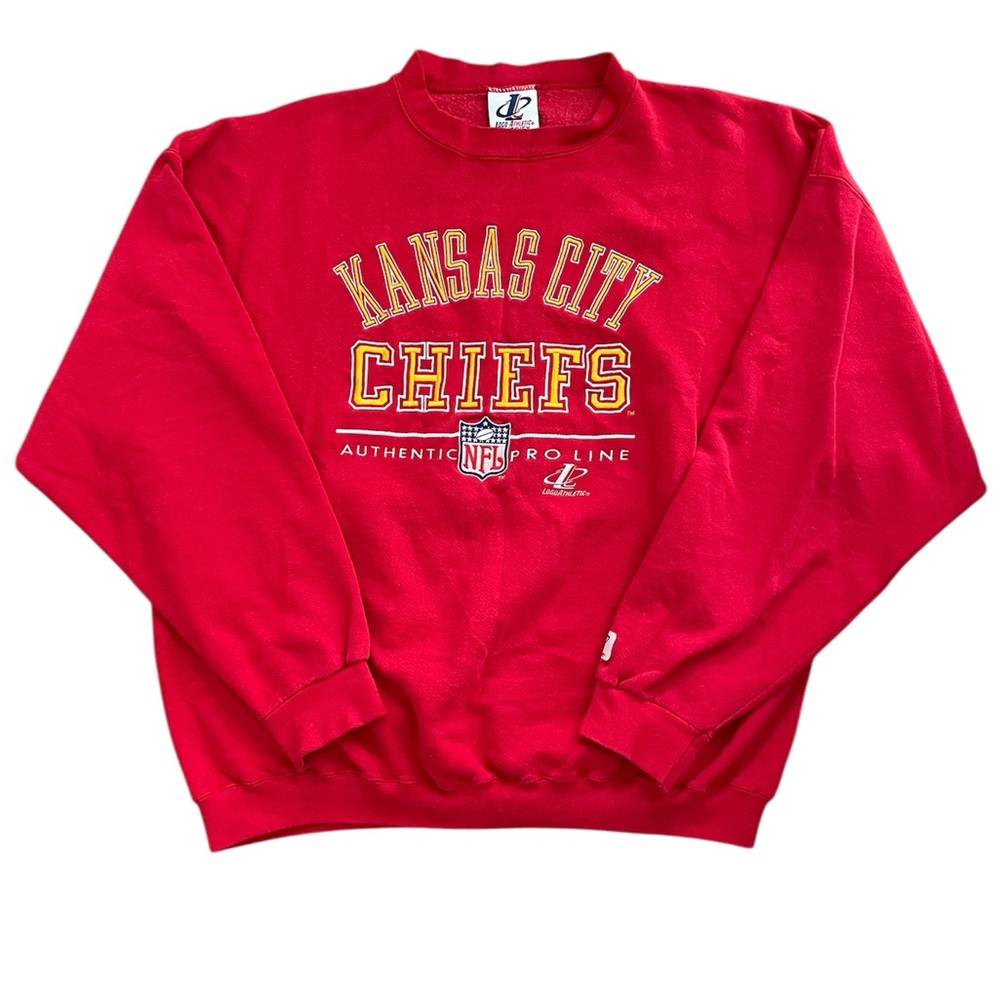 Vintage 90s Logo Athletic Kansas City Chiefs sweatshirt